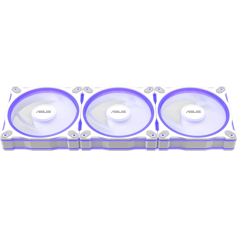 Load image into Gallery viewer, Asus prime mr120 argb reverse fan - triple pack case fans (wit, 3 stuks, 120 x 120 x 28 mm, 3 stuks)