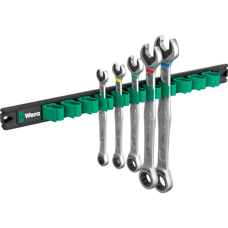 Load image into Gallery viewer, Wera 9631 magneetstrip 6000 joker 2 steek-ringratelsleutelset moersleutel (5‑delig)
