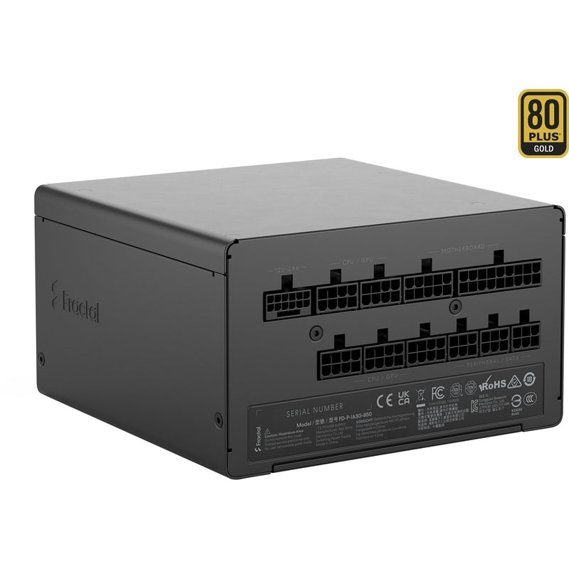 Afbeelding laden in galerijviewer, Fractal design ion gold 3 modulaire 850 watt voeding (zwart, 1x 12v-2x6, 3x pcie)