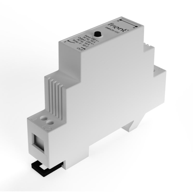 Afbeelding laden in galerijviewer, Frient smart din relay relais (lichtgrijs, zigbee)