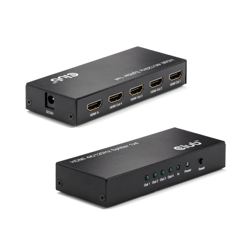 Load image into Gallery viewer, Club 3d hdmi splitter 1x > 4x hdmi 4k 120hz (zwart)