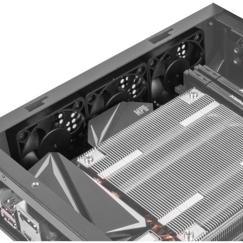Afbeelding laden in galerijviewer, Silverstone sst-ml10b htpc behuizing (zwart | 2x usb-a)