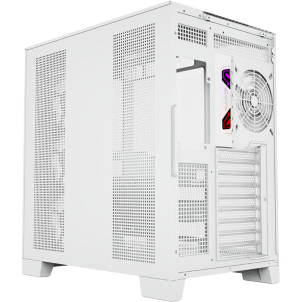 Afbeelding laden in galerijviewer, Xyz pc gear tesseract a-rgb midi tower behuizing (wit | 2x usb-a | 1x usb-c | rgb | tempered glass)