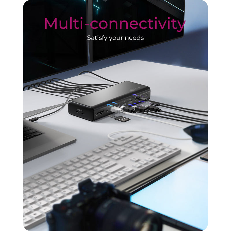 Load image into Gallery viewer, Icy box ib-dk7401-cu31 17-in-1 dockingstation (zwart)