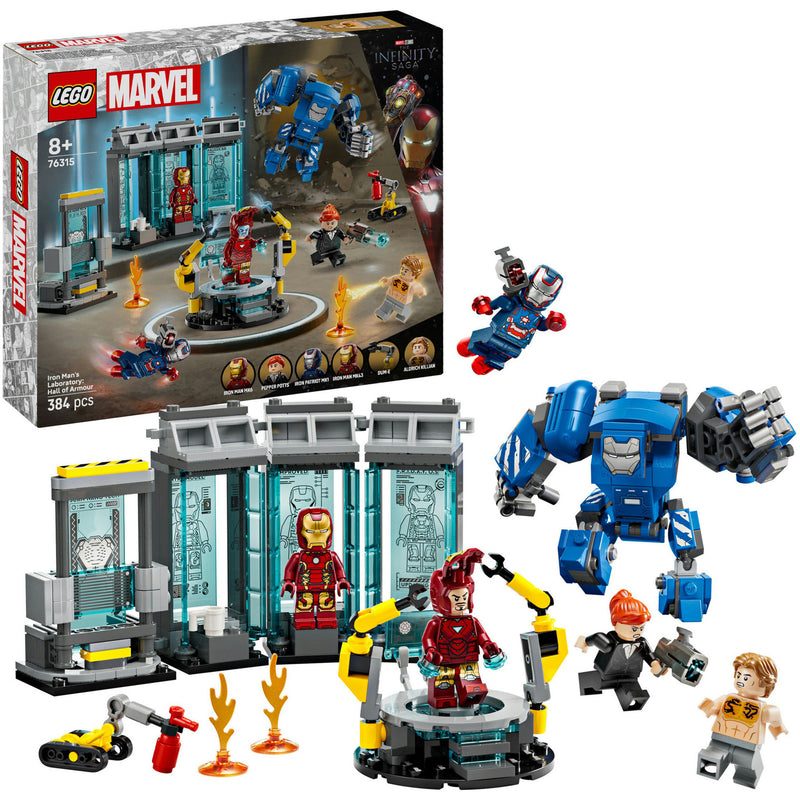 Load image into Gallery viewer, Lego marvel 76315 iron mans laboratorium harnasruimte