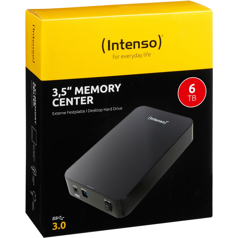 Load image into Gallery viewer, Intenso memory center 3,5 , 6 tb externe harde schijf (zwart, usb 3.0)