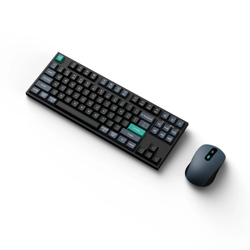 Load image into Gallery viewer, Keychron b33 keyboard and bm25 mouse wireless combo desktopset (zwart, us lay-out (qwerty), scissor switches, 80% (tkl), abs, usb-c | 2.4 ghz | bluetooth, 400-2400 dpi)