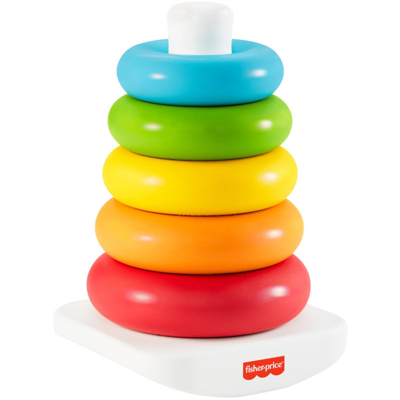 Load image into Gallery viewer, Mattel kleurenringpiramide (eco-friendly) motorisch speelgoed