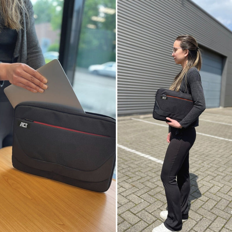 Load image into Gallery viewer, Act connectivity suburb laptop sleeve 13,3 (zwart)