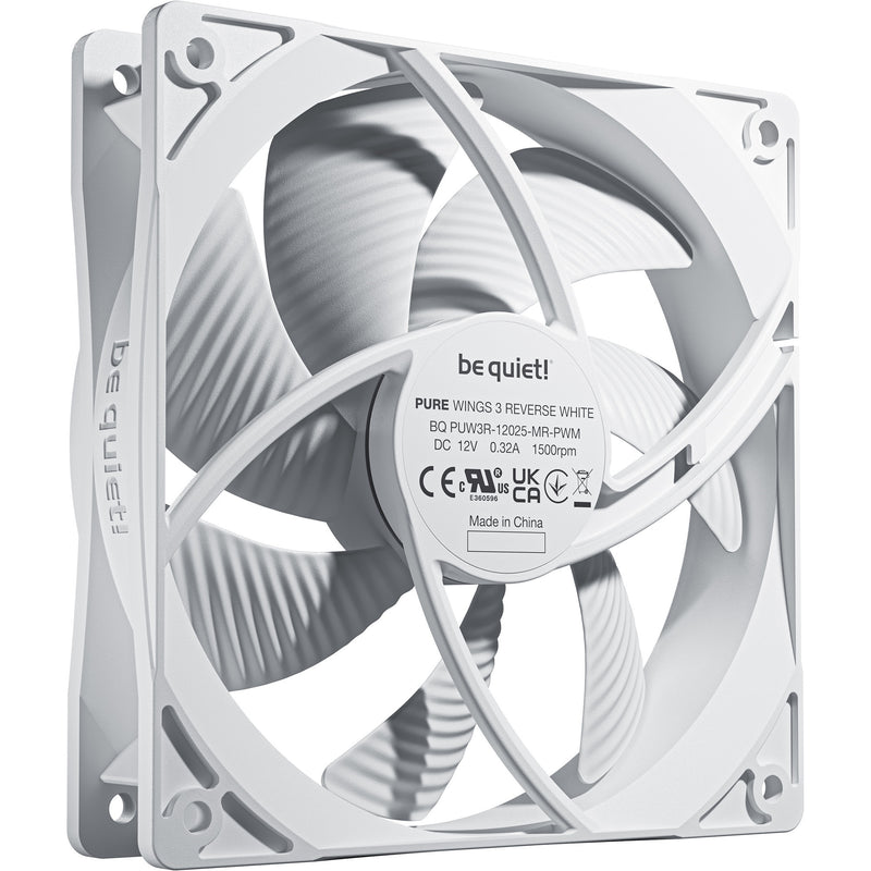 Load image into Gallery viewer, Be quiet! pure wings 3 reverse case fans (wit, 3 stuks, 120 x 120 x 25 mm, pwm)