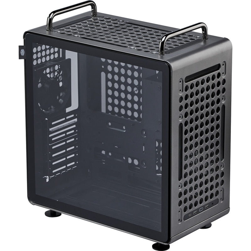 Load image into Gallery viewer, Cooler master qube 540 stardust iron midi tower behuizing (zwart | 2x usb-a | 1x usb-c | tempered glass)