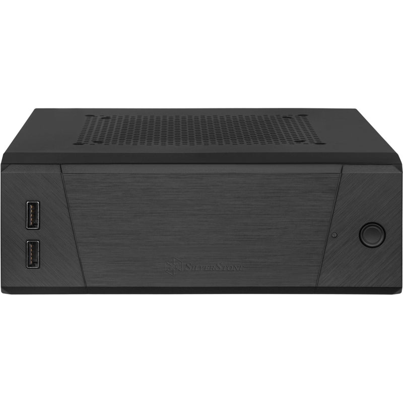 Afbeelding laden in galerijviewer, Silverstone sst-ml10b htpc behuizing (zwart | 2x usb-a)