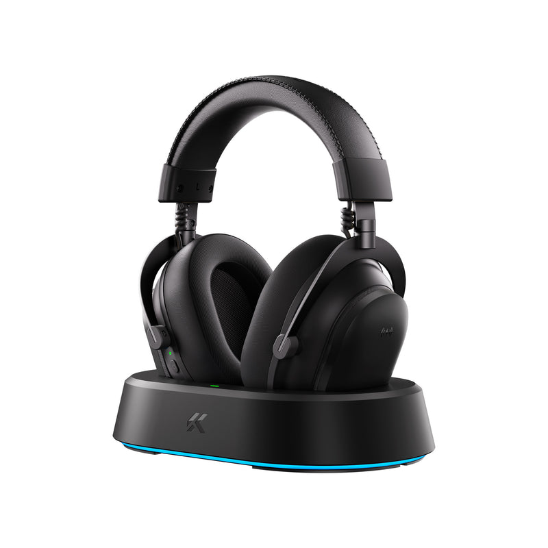 Load image into Gallery viewer, Mchose v9 turbo+ magnetic wireless over-ear gaming headset (zwart, nintendo switch, playstation 4, playstation 5, mobiel, pc, 2.4g bluetooth usb)