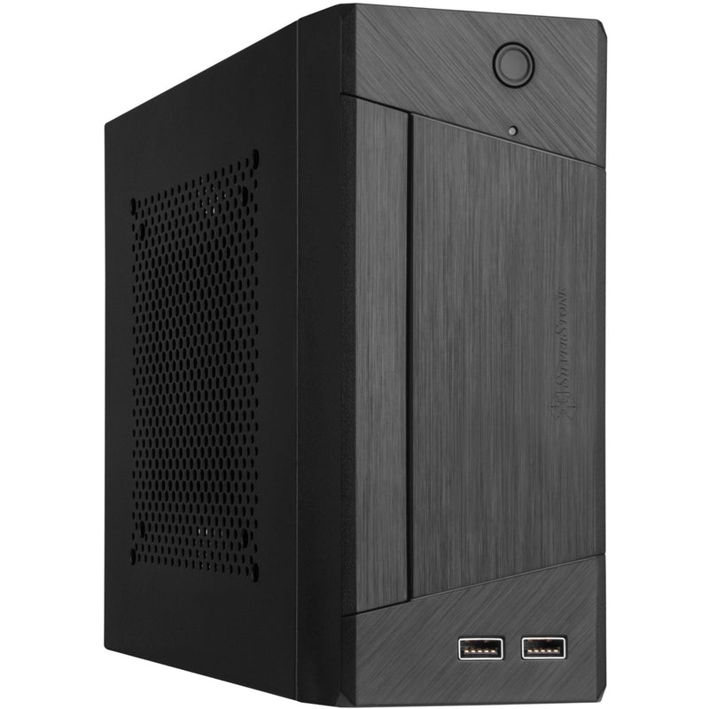 Afbeelding laden in galerijviewer, Silverstone sst-ml10b htpc behuizing (zwart | 2x usb-a)