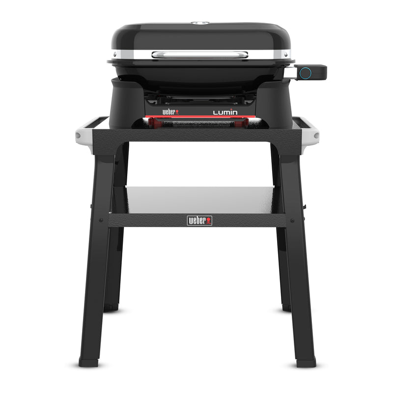 Load image into Gallery viewer, Weber lumin compact elektrische barbecue voor buiten met onderstel (zwart, 4 tot 6 personen, grilloppervlak 1561 cm²)