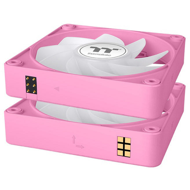 Load image into Gallery viewer, Thermaltake ct120 ex reverse argb sync pc cooling fan pink (3-fan pack) case fans (pink, 3 stuks, 120 x 120 x 25 mm, pwm)