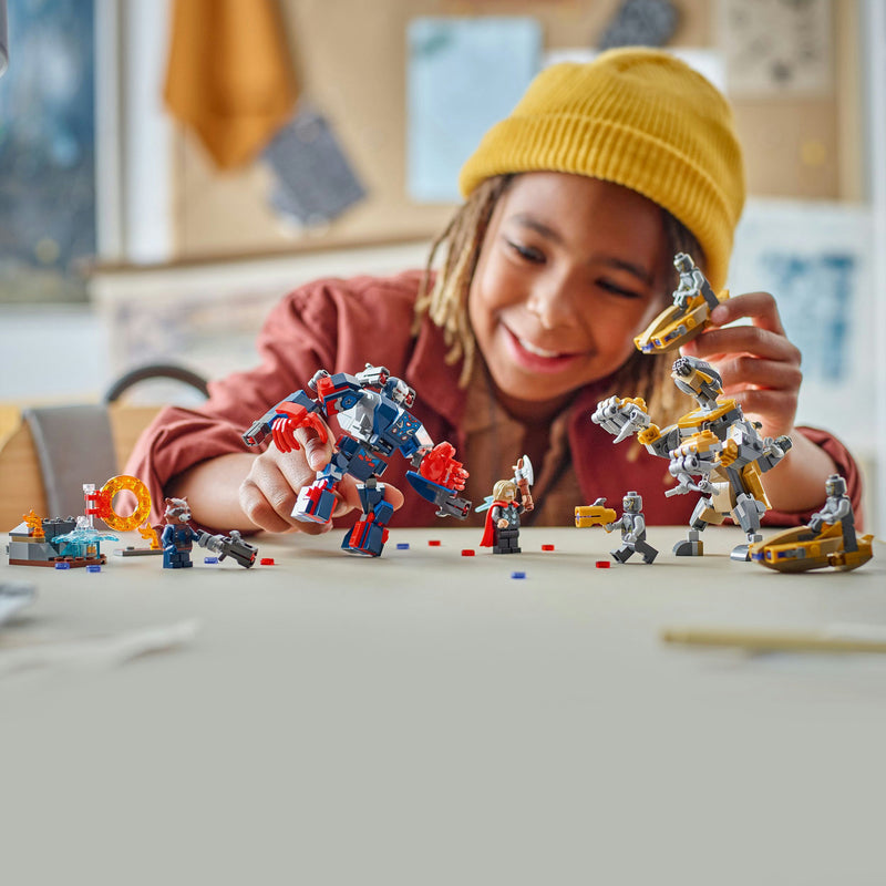 Load image into Gallery viewer, Lego super heroes marvel 76322 avengers endgame thor vs. chitauri