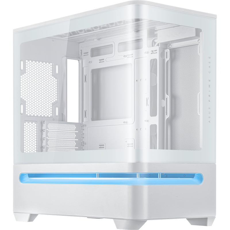 Afbeelding laden in galerijviewer, Asus prime ap202 midi tower behuizing (wit | 2x usb-a | 1x usb-c | rgb | tempered glass)