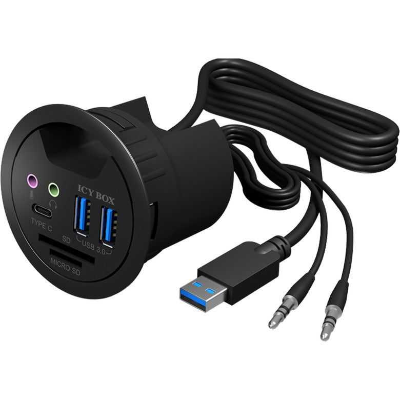 Load image into Gallery viewer, Icy box ib-hub1404a usb-hub (zwart)