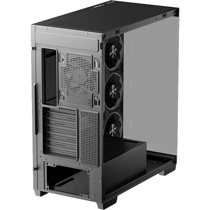 Afbeelding laden in galerijviewer, Deepcool cg580 4f v2 midi tower behuizing (zwart | 2x usb-a | 1x usb-c | rgb | tempered glass)