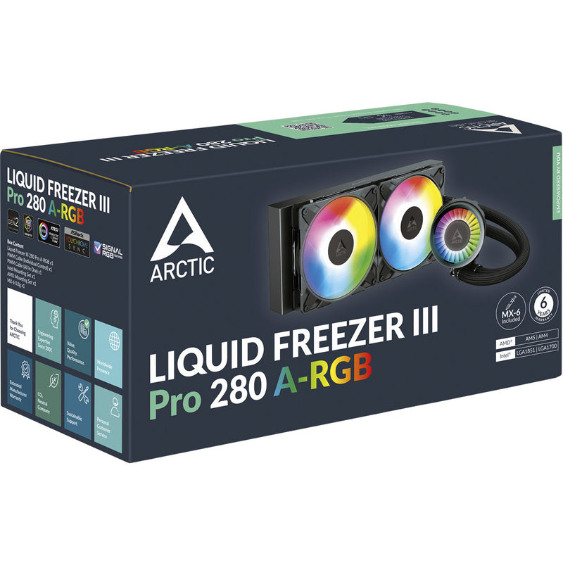 Load image into Gallery viewer, Arctic liquid freezer iii pro 280 a-rgb waterkoeling (zwart, 4-pins pwm fan-connector)
