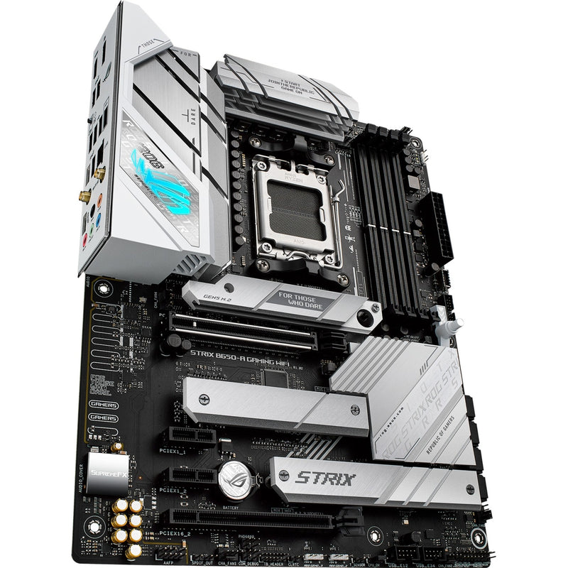 Load image into Gallery viewer, Asus rog strix b650-a gaming wifi socket am5 moederbord (zilver, raid, 2.5 gb-lan, wi-fi 6e, bt, sound, atx)