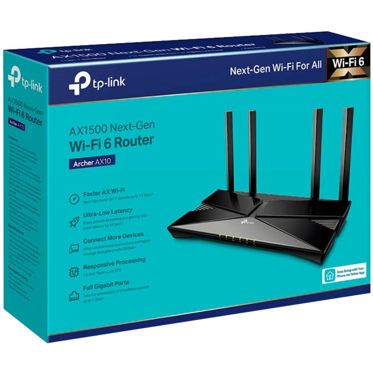 Load image into Gallery viewer, Tp-link archer ax10 router (zwart)
