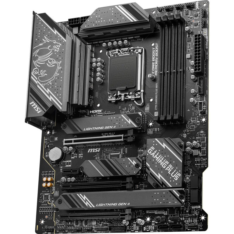Load image into Gallery viewer, Msi z790 gaming plus wifi socket 1700 moederbord (grijs zwart, raid, 2.5 gb-lan, wi-fi 6e, bt, sound, atx)