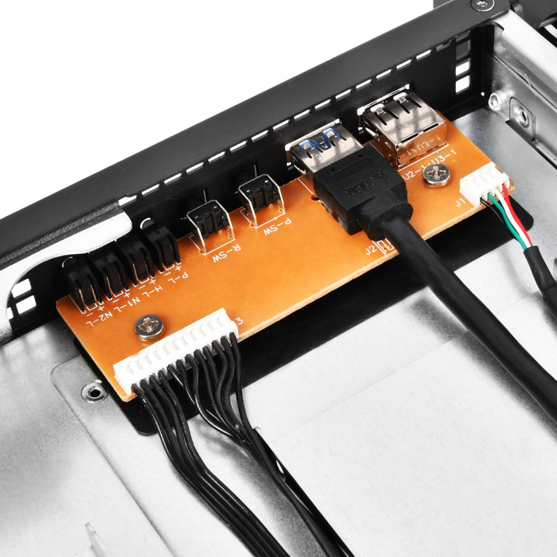 Load image into Gallery viewer, Silverstone rm21-308 rack behuizing (zwart | 1x usb-a 2.0 | 1x usb-a 3.2 (5 gbit s))