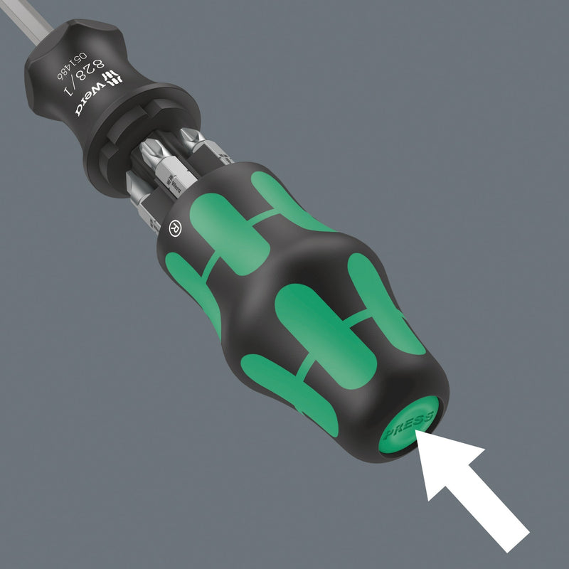 Afbeelding laden in galerijviewer, Wera kraftform kompakt 27 set 2 bitset (zwart groen, 7‑delig)