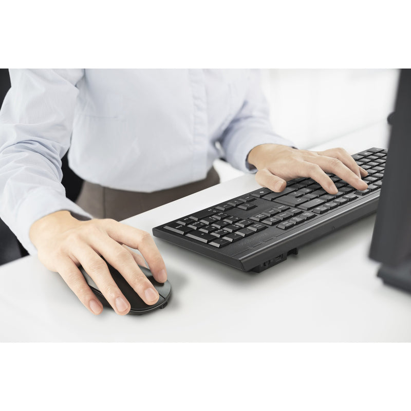 Load image into Gallery viewer, Kensington km270 eq rechargeable desktop set – wireless desktopset (zwart, us lay-out (qwerty), membraan, 100%, bluetooth, 2.4 ghz)