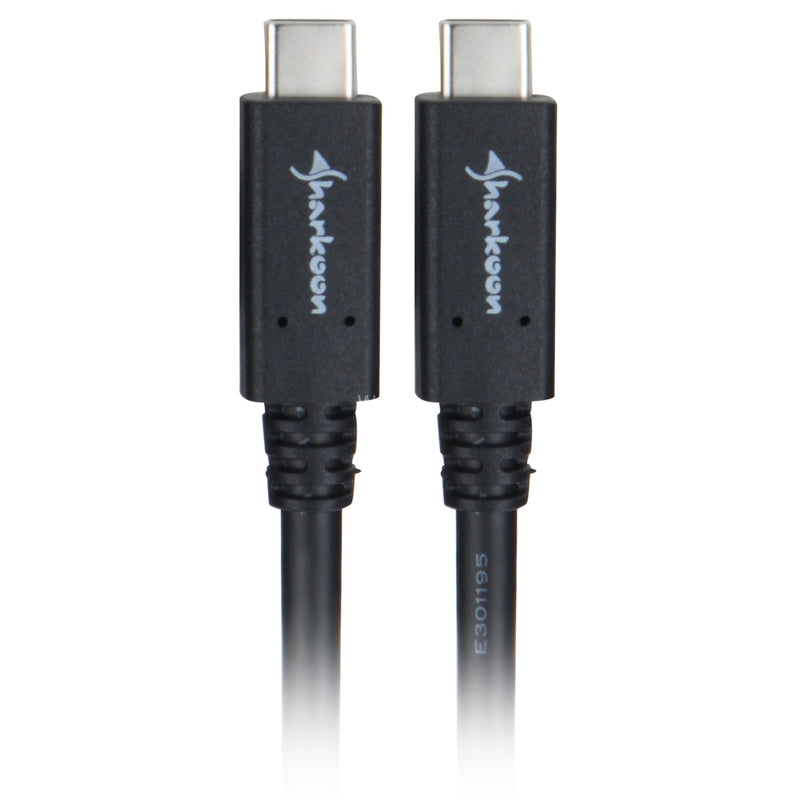 Load image into Gallery viewer, Sharkoon usb-c 3.2 > usb-c kabel (zwart, 0,5 meter )