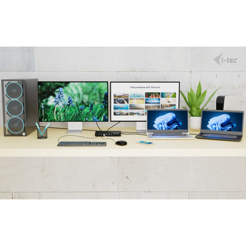 Load image into Gallery viewer, I-tec usb-c kvm dock pro dockingstation (zwart)