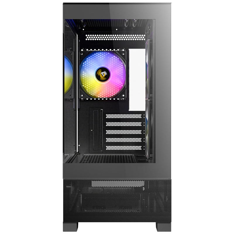 Load image into Gallery viewer, Antec cx500m rgb mini tower behuizing (zwart | 3x usb-a | tempered glass)