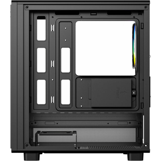 Afbeelding laden in galerijviewer, Xyz pc gear atom midi tower behuizing (zwart | 2x usb-a | 1x usb-c | tempered glass)