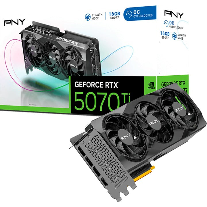 Load image into Gallery viewer, Pny geforce rtx 5070 ti oc grafische kaart (dlss 4, 3x displayport, 1x hdmi)
