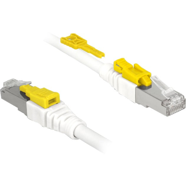 Load image into Gallery viewer, Delock patchkabel rj-45 secure met cat.6a (wit, 85331, 1 meter)