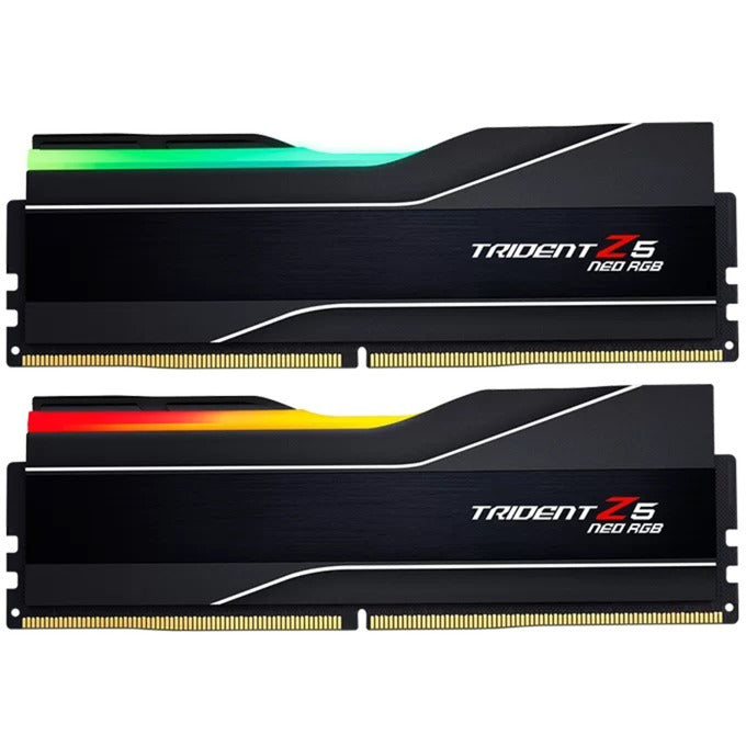 Load image into Gallery viewer, G.skill 64 gb ddr5-6000 (2x 32 gb) kit werkgeheugen (zwart, f5-6000j3040g32gx2-t, trident z5 neo rgb, expo)