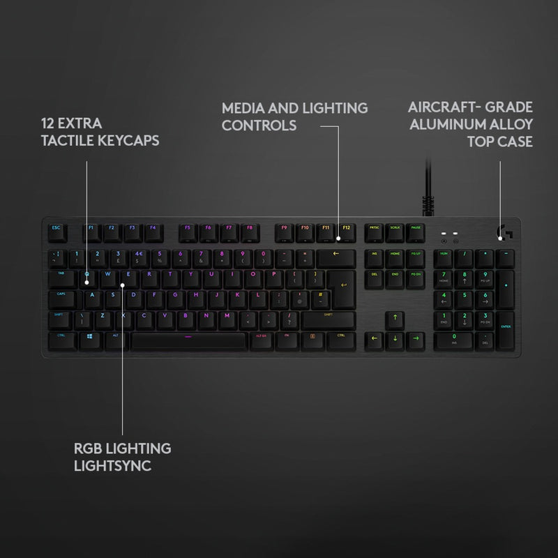Load image into Gallery viewer, Logitech Logitech G512 CARBON LIGHTSYNC RGB Mechanical Gaming Keyboa