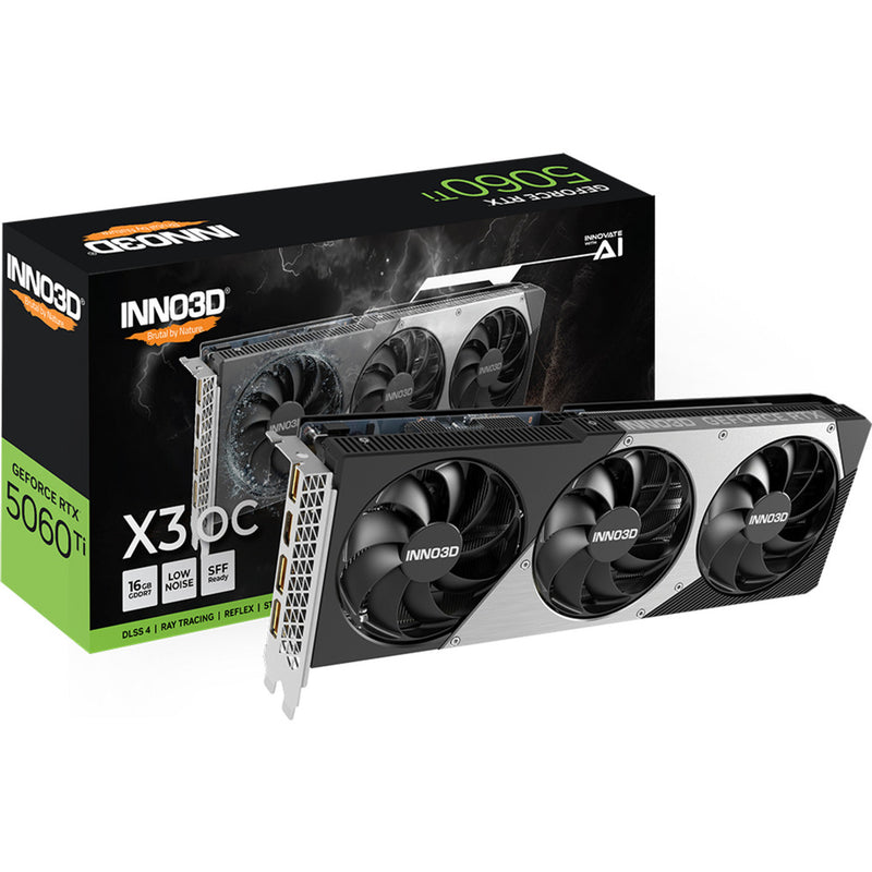 Load image into Gallery viewer, Inno3d geforce rtx 5060 ti twin x3 oc 16gb grafische kaart (3x displayport, 1x hdmi 2.1, dlss 4)
