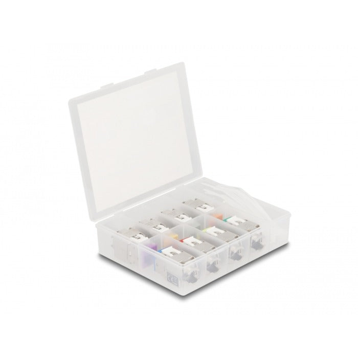 Load image into Gallery viewer, Delock rj45 jack > lsa cat 6a toolfree keystone module (meerkleurig, 8 stuks)
