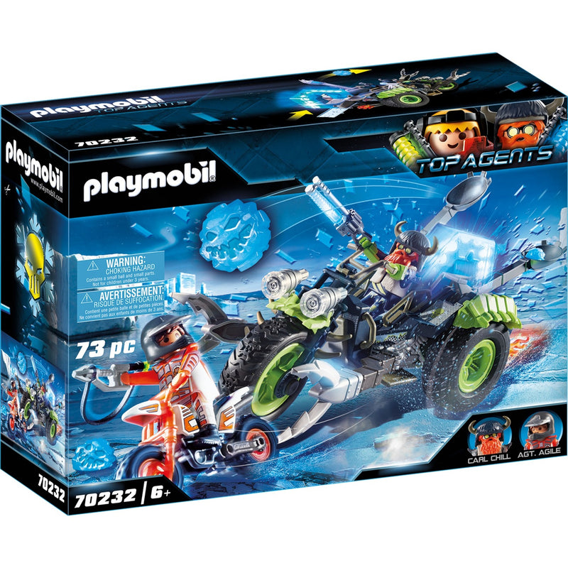 Afbeelding laden in galerijviewer, Playmobil top agents - arctic rebels sneeuwtrike constructiespeelgoed (70232)