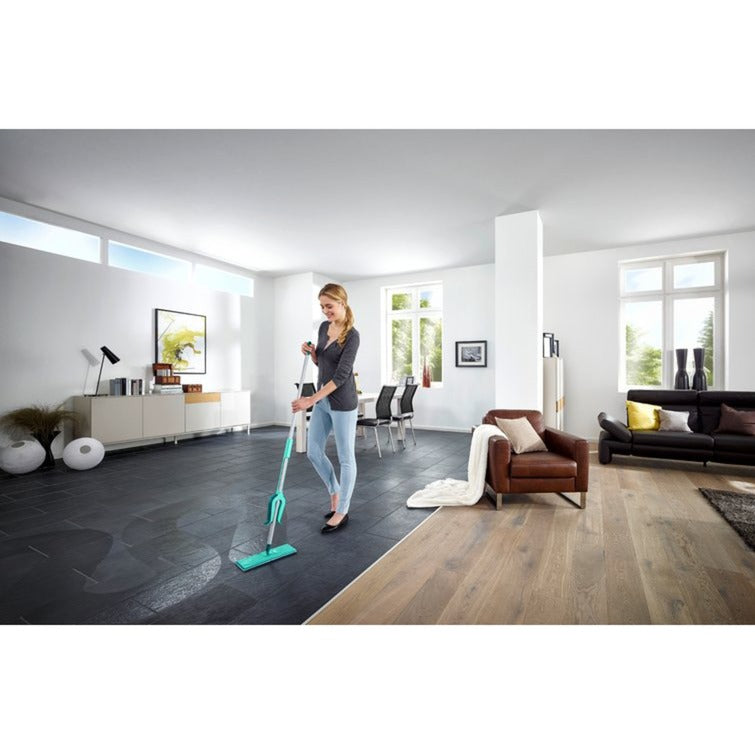 Load image into Gallery viewer, Leifheit picobello vloerwisser s micro duo met steel - 27 cm wisbreedte - turqouise - grijs