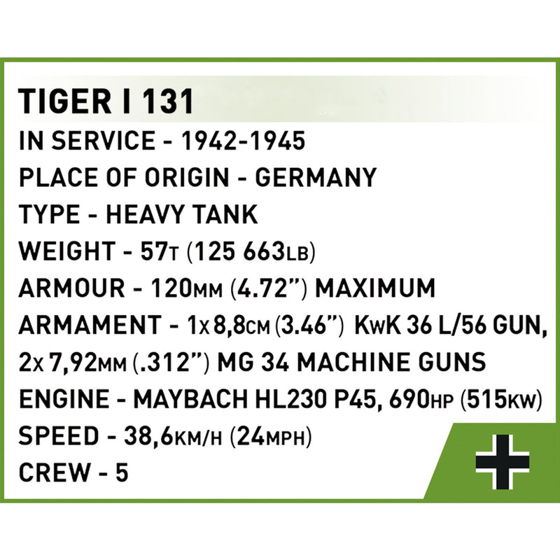 Afbeelding laden in galerijviewer, Cobi tiger i 131 constructiespeelgoed (schaal 1:72)