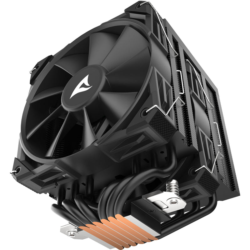 Load image into Gallery viewer, Sharkoon a60 cpu-koeler (zwart, 4-pins pwm fan-connector)