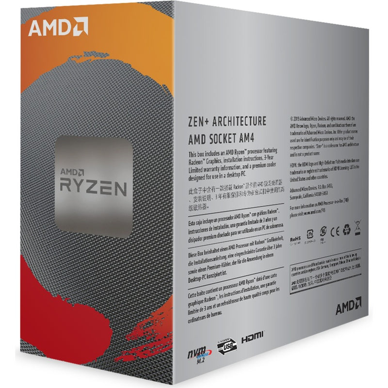 Load image into Gallery viewer, Amd ryzen 3 3200g socket am4 processor (unlocked, wraith stealth, boxed)