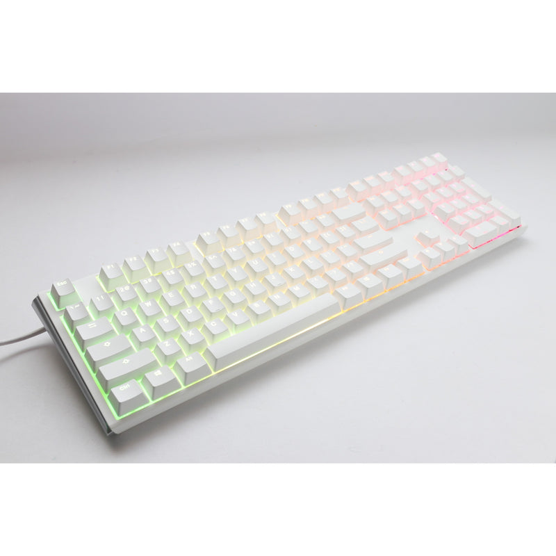 Load image into Gallery viewer, Ducky one 3 classic pure white, toetsenbord (wit, us lay-out, cherry mx blue, rgb led, double-shot pbt, hot-swappable, quack mechanics)