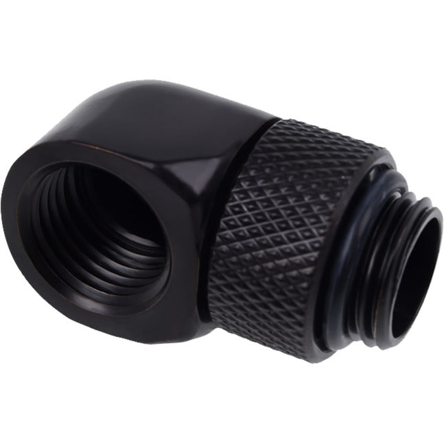 Load image into Gallery viewer, Alphacool eiszapfen l-connector rotatable g1 4 ag to g1 4 ig aansluiting (zwart)