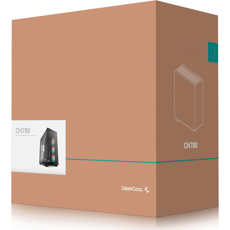 Load image into Gallery viewer, Deepcool ch780 midi tower behuizing (zwart | 4x usb-a | 1x usb-c | rgb | tempered glass)