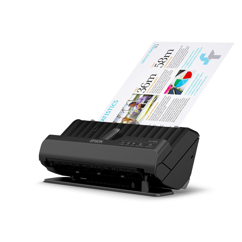 Load image into Gallery viewer, Epson es-c320w compacte a4-documentscanner met wi-fi-connectiviteit en u-traject (zwart, a4, a5, a6, b5)